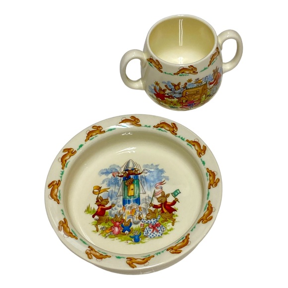 Bunnykins Bowl & Cup/Mug Set - Picture 1 of 9